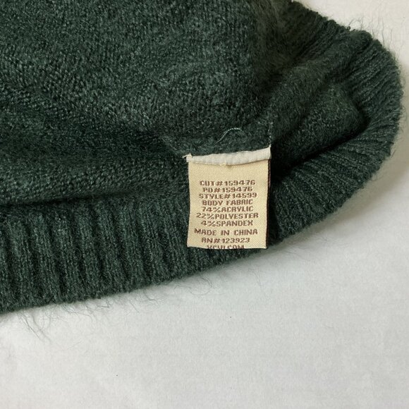 XCVI Green Gresham V-Neck Pocket Ribbed Sweater Top M - Picture 7 of 7